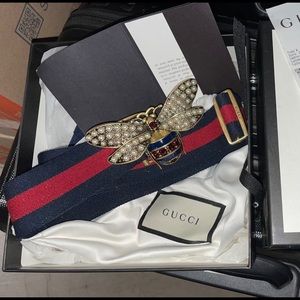 Gucci Embelished Queen Margaret Belt
